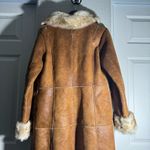 wilson's leather VINTAGE • Wilson’s Leather • Faux Leather Coat • Brown • Faux Fur • Small Photo 12
