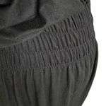 Michael Lauren NWT Tie Shoulder Smocked Waist Knit Mini Dress Black Size L Photo 3