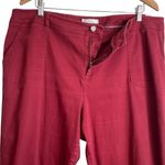 Cato  Women Pants 20W Rust Tapered Leg Twill Pockets‎ Comfy Casual Travel Office Photo 5