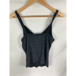 American Eagle  Soft & Sexy Silver Black Ribbed Tank Size Large Photo 2