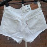 Levi's 501 Buttonfly Levi Strauss Denim Jean Shorts White Waist Size 28 New Photo 5