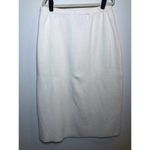 Adrianna Papell Vintage Beige Cream Midi Skirt from  Wool Blend Large Photo 3