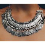 Boho Coin Chunky‎ Statement Necklace Photo 1