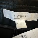 Loft NWT  faux leather pants large black Photo 6