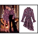 MISA Los Angeles 💕 x REVOLVE💕 Savanna Asymmetrical Long Sleeve Mini Dress S NWT Photo 7