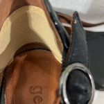 Gentle Souls GENTLE SOUL BY KENNETH COLE 7M BALCK SUEDE CHUNKY 3.5”HEELS BLACK PATENT ACCENTS Photo 9