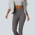 Halara NWT  OneForm Seamless Flow High Waisted Booty Scrunch Yoga Leggings Gray Photo 0