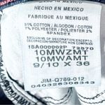 Wrangler Blue Denim Mid Rise Five Pockets Distressed Bootcut Jeans Size 10 Photo 3