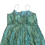 Derek Lam 10 Crosby Lexi Sequin Spaghetti Strap Dress Asymmetrical Size 0 NWT Green Photo 9