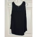 Old Navy Black Tank Top With Cut Out Detail In Front, Large Photo 2