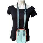 Lululemon Easy Access Green Orange Nylon Pocket
Zip Around Crossbody Photo 2
