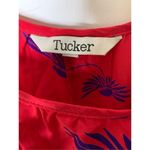 Tucker 100% Silk made in USA dress red women's size small Photo 2
