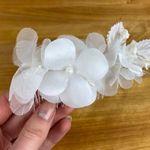Vintage Avon White Fabric Blossom Pearl Hair Piece Comp Accessory Formal Bridal Photo 2