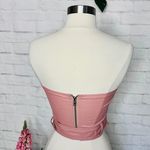 Boutique Faux Leather Bustier Top Photo 3