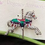 Vintage Regency Acessories Carousel Horse Brooch New (Old Stock) Photo 1