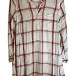Old Navy NWT  Long Plaid Top Perfect‎ For Leggings Soft Career Office Wear Photo 0