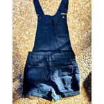 Ripped & Rolled Denim Street Style Overalls Shorts Romper Black Size S Photo 12