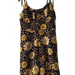 Xtraordinary  Romper Tie Shoulder Square Neck Smocked Retro Floral Print Ruffle Photo 0