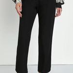 Lulus Lulu’s Everyday Success Black Straight Leg Trouser Pants Photo 0