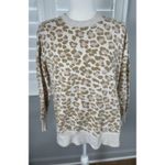 Aerie  Oversized Desert Sweatshirt Animal Print Side Slit Pullover XS LEOPARD Photo 6