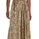 Free People Valerie Floral Print Blouson Ruffled maxi Dress in Misty Plum Photo 0