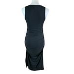 Beyond Yoga  Fit The Mood Dress Black Ruched Midi Tank Dress S Soft Stretch Photo 3