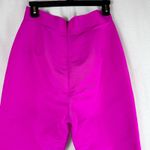 Alexia Maria Silk Faille Cigarette Pants Magenta Berry Pink High Waist Sz 6 NWT Photo 5