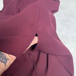 Soho  Deep Burgundy Ruffle Sleeve Blouse Photo 9