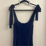 Reformation Twilight Midi Dress Danube Navy Blue 2 Photo 5