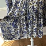 Free People  Love Letter Tunic in Blue Floral Cottagecore Flowy Boho Sz M Photo 6