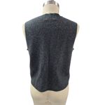 Woolrich NWT 100% Lambs Wool Charcoal Vest Bear & Deer Applique Women Sz M Photo 2