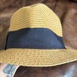 Nordstrom Stylish Tan and Black straw Hat Photo 0