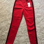 Francesca's New Francesca’s collections denim velvet heart denim jeans, size 28 Photo 0