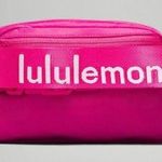 Lululemon NEW & IMPROVED SONIC PINK Everywhere Belt Bag White Wordmark Photo 0