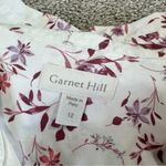 Garnet Hill  Essential Organic-Cotton Button Down Shirt Longsleeve Floral Size 12 Photo 8