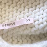 Poof! On The Road oversized Sweater Dress Cowl Neck Open Back Bow Cream sz S Photo 12