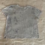 Lululemon Train to Be Short Sleeve in Blue Linen / Chalk Wash Water Drop Size 10 Photo 7