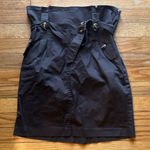 Ann Taylor  Paperbag Waist Brown Belted Skirt – Chic Workwear Photo 0