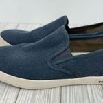 Seavees  Baja women's 7.5 standard blue linen slip on sneakers shoes 7.5 Photo 3