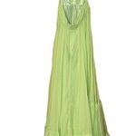 Mac Duggal  NEW Size 10 67911 Mint Iconic Ruffle Tiered Cut-Out Chiffon Maxi Gown Photo 9