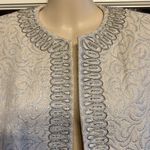 Kasper  Embroidered Beaded Jacquard Jacket Blazer Size 6P Photo 2