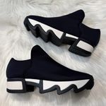 iRi NYC WES I Black Outline Low Top Sneakers Size EU 40.5 / US 10.5 Photo 6