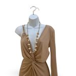 Vintage Sea Shell Necklace Tan Photo 3