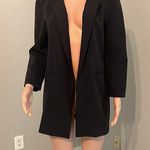Windsor  Blazer Cardigan BLACK Women's Size LARGE Longer Length #183 Photo 1
