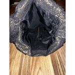 Rachel Zoe  Strapless Black and Gold Metallic Bubble Hem Pleated Mini Dress Sz 2‎ Photo 2