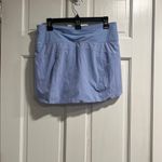 Athleta Run With It 14” Skort in Light Blue Size Medium Photo 2