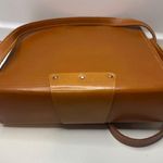 Vintage Top Grain Genuine Cowhide hard leather camera shoulder bag Cary case Brown Photo 2