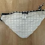DKNY Polka Dot Hipster Tie Strings Black White Gray Bikini Bottom Medium Photo 6