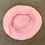 Pink felt French beret. 11 inches across. Color Photo 1