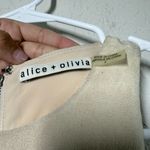 Alice + Olivia  Dex 100% Lamb Leather Color Block Dress Size 2 Photo 5